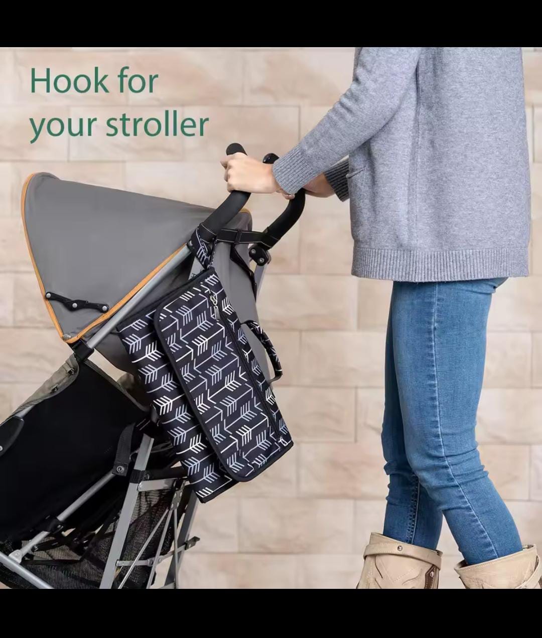 Portable Baby Changing Pad – Diaper Mat for Newborns | One-Hand Use & Stroller-Friendly