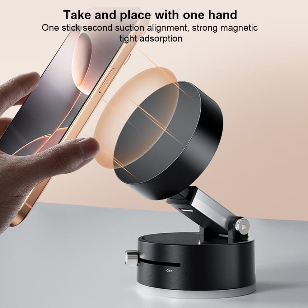 Vacuum Magnetic Vlogging Mobile Holder 🎥 – Strong Grip for Smooth Recording