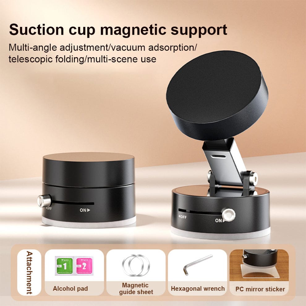 Vacuum Magnetic Vlogging Mobile Holder 🎥 – Strong Grip for Smooth Recording