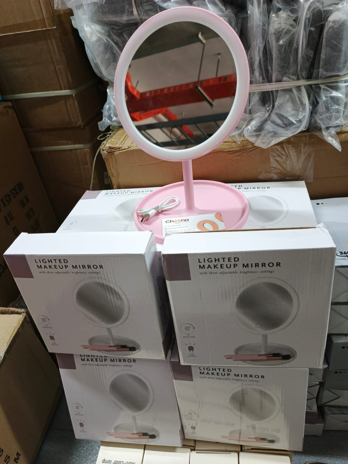 🪞 Z LED Mirror 1-69 – Stylish & Bright | Touch Control ✨ | Perfect for Makeup & Decor 💡