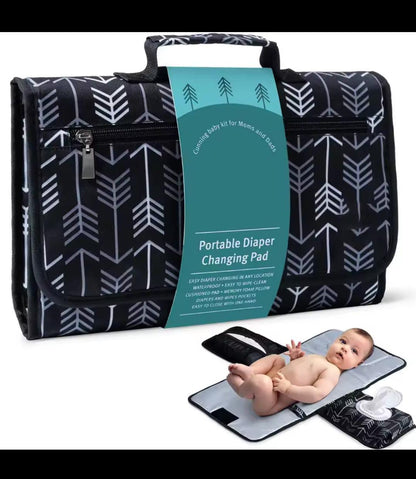 Portable Baby Changing Pad – Diaper Mat for Newborns | One-Hand Use & Stroller-Friendly